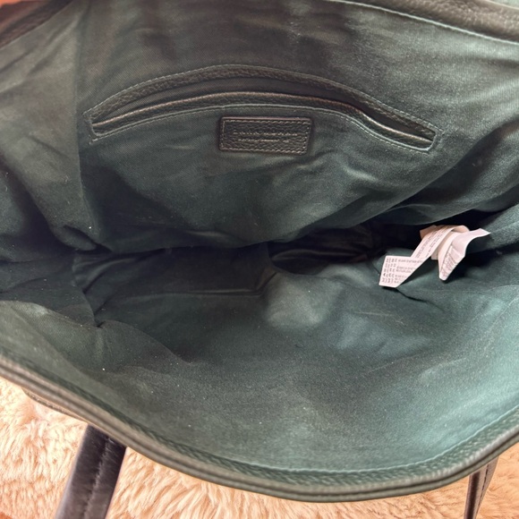 Zara Dark Green Thick 100% Pebble Cow Leather Tote bag - Picture 7 of 16